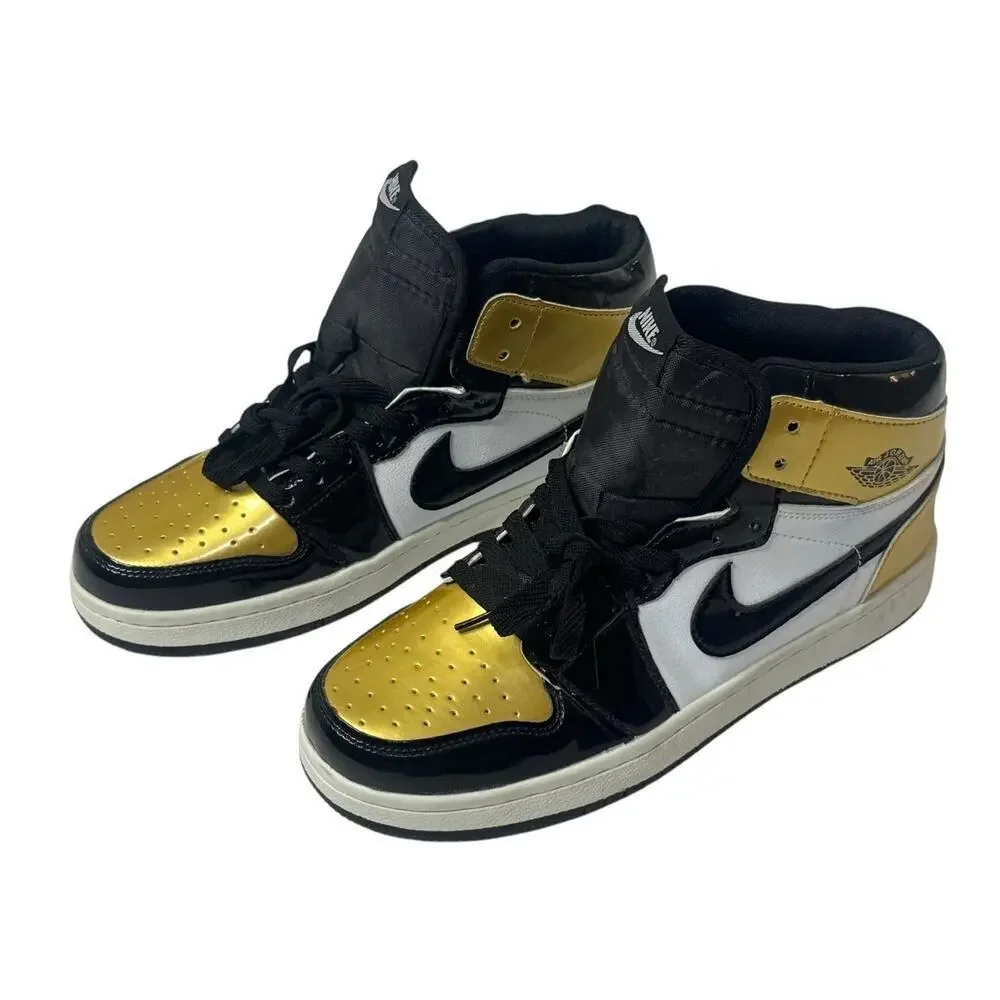 NIKE Air Jordan 1 High Golf Gold Toe Retro Shoes Model DQ0660-002 Men’s 8.5 NEW